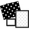 Barker Creek Black & White Dots Get Organized Office Kit, 107/Set 103 - alternate 1